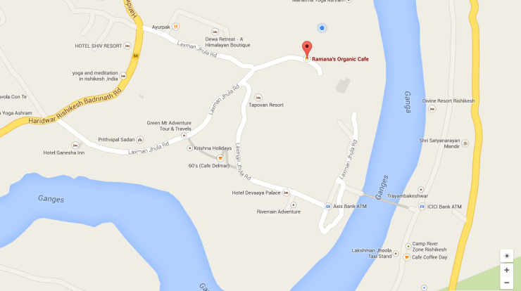 Ramana's Organic Cafe Google Map
